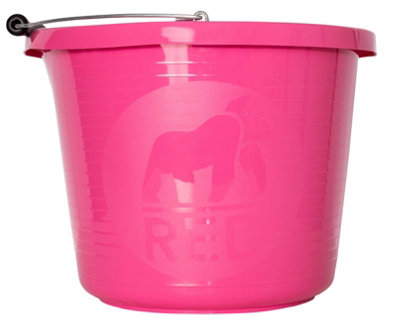 Red GorillaPremium Bucket 15LHeavy-Duty Recyclable Plastic Utility Bucket For DiyBuilding & Home Projects from B&Q