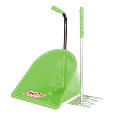 Red Gorilla Teenie Tidee™ With Short Traditional Rake / Pistachio from B&Q