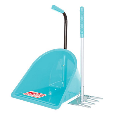 Red Gorilla Teenie Tidee™ With Short Traditional Rake / Sky Blue from B&Q