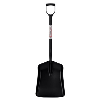 Red GorillaGorilla ShovelLightweight Heavy-Duty Poly Shovel With D HandleUv-ResistantNon-SparkingBlack from B&Q