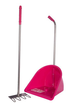 Red Gorilla Traditional Tidee™ Scoop & Rake SetLightweight Yard & Garden Cleaning Tool from B&Q