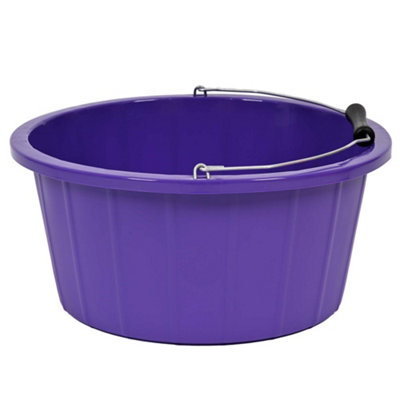 Red GorillaPremium Shallow Bucket 15LHeavy-Duty Recyclable Plastic Utility Bucket For DiyCleaning & General Use from B&Q