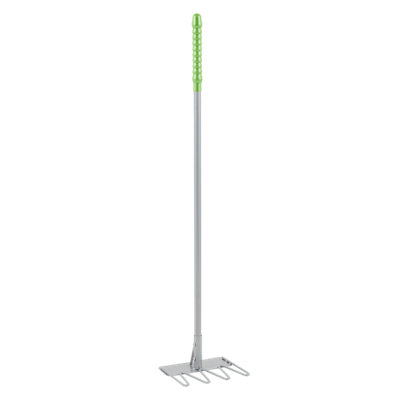 Red Gorilla Tidee RakeHeavy-Duty 4-Prong Rake For StablesYards & Gardens from B&Q