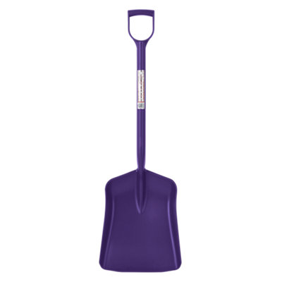 Red GorillaGorilla ShovelLightweight Heavy-Duty Poly Shovel With D HandleUv-ResistantNon-SparkingPurple from B&Q
