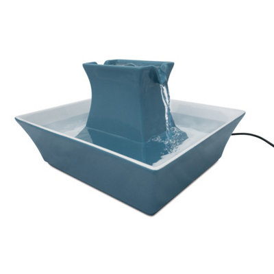 Petsafe - Drinkwell Pagoda Ceramic Cat Water Fountain Blue