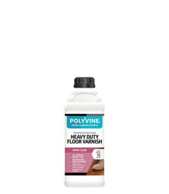 Polyvine Heavy Duty Floor Varnish Satin 1L from B&Q