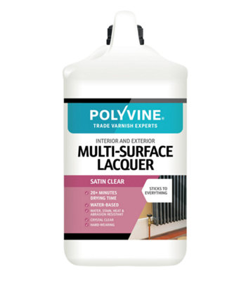 B&Q - PolyvineMulti Surface LacquerSatin4 Litre