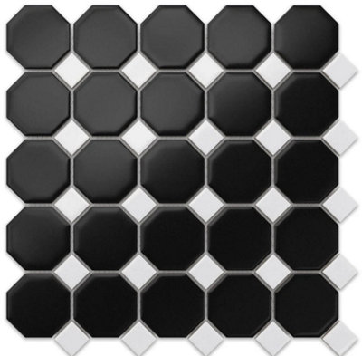 Ilcom Mosaic Tile Sheet In Ceramic On Mesh 29.3Cm X 29.3Cm – Tetris Castle