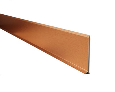 Ilcom Stainless Steel Skirting Board F100mm X 2700mmCopper Brushed from B&Q