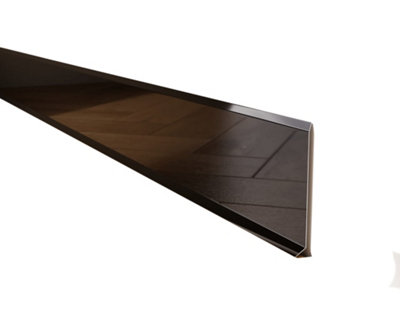Ilcom Stainless Steel Skirting Board F100mm X 2700mmBlack Polished from B&Q