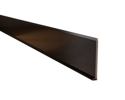 Ilcom Stainless Steel Skirting Board F100mm X 2700mmBlack Polished from B&Q