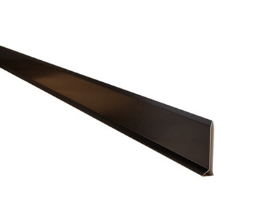 Ilcom Stainless Steel Skirting Board F60mm X 2700mmBlack Polished from B&Q