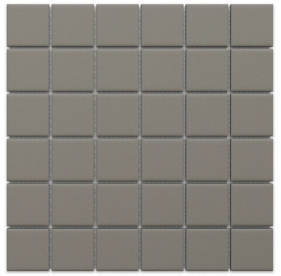 Ilcom Mosaic Tile Sheet In Ceramic On Mesh 30Cm X 30 CmDark Sky from B&Q