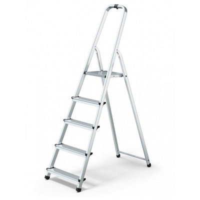 Abbey Aluminium Platform Step Ladder5 Tread
