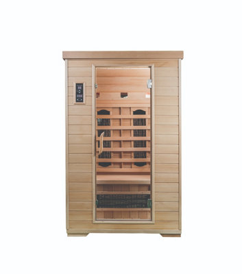 Saunamed 2 Person Indoor Classic Hemlock Far Infrared Sauna Emr Neutral™ from B&Q