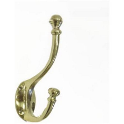 Castelion Brass Old English Beehive Hat And Coat Hook from B&Q