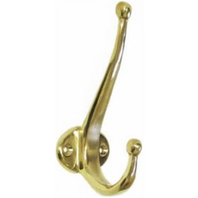 Castelion Brass Vestry Hat And Coat Hook from B&Q