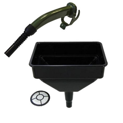 Pegdev Jerry Can Bundle Metal Spout Rubber Nozzle Funnel - Black - Image 3
