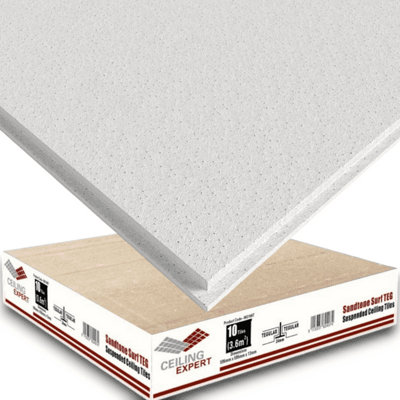 Suspended Ceiling Tiles 600 X 600mm Reveal Edge Ceiling Expert Ltd from B&Q