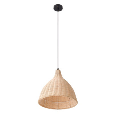 Darphe 110Cm H Rattan Lampshade Pendant Light from B&Q