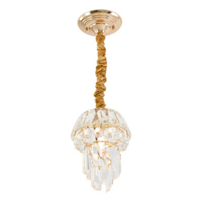 Darphe Elegant Crystal Pendant Light Chandelier from B&Q