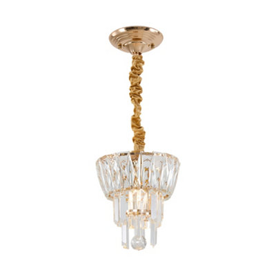 Darphe Gold Crystal Ceiling Light E14 from B&Q