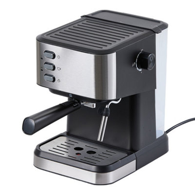 Komore Black 20Bar Espresso Machine,home Countertop Coffee Maker from B&Q