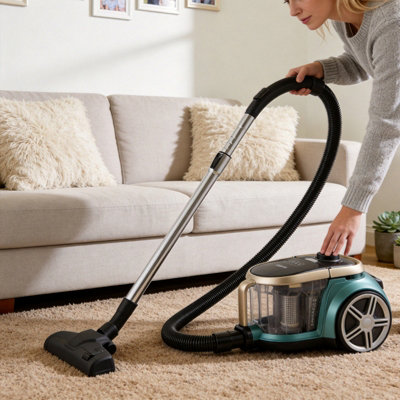 Darphe 800W Bagless Canister Vacuum Cleaner With Cyclone System & 2.2L Dust Container