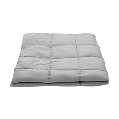 Darphe Grey Single Size Down Alternative Quilted Duvet Insert With Corner Tabs 200 X 135Cm from B&Q