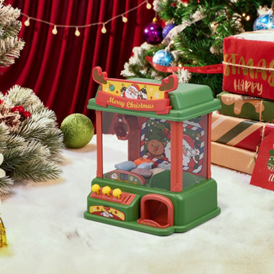 B&Q -  Christmas Claw Machine For Kids With Light Music Coin Operated Arcade Game Perfect Xmas Gift