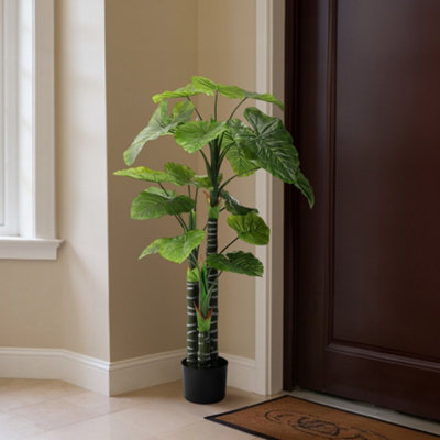 Darphe 160Cm Tall Artificial Tropical Plant With Plastic Flowerpot Home And Office Plant Decoration