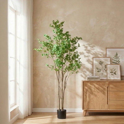 Darphe 210Cm Green Artificial Enkianthus Tree Potted Plant Home Decoration