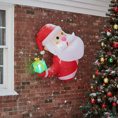 Darphe 1M Inflatable Santa Claus Christmas Outdoor Decoration With Led Lights
