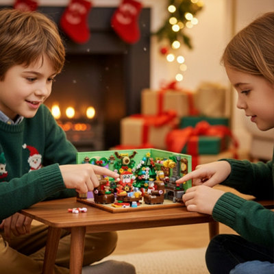 Darphe 669Pcs 24 Days Christmas Countdown Calendar Building Blocks Toy Set from B&Q