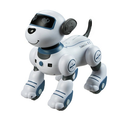 Darphe Blue Programmable Rc Robot Dog Toy Touch Sensor Sing Dance Follow Kids Interactive Gift from B&Q
