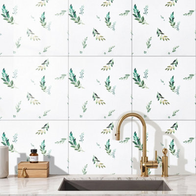 Darphe 10 Pieces Self Adhesive Marble Wallpapers from B&Q
