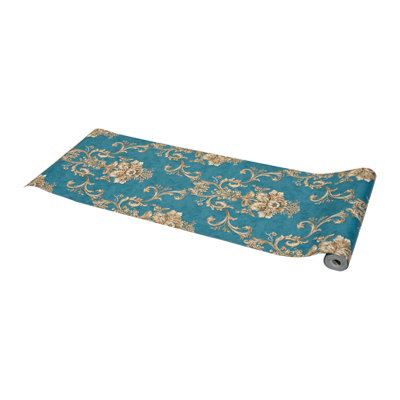 Darphe Vintage Non Pasted Non Woven Damask 3D Embossed Wallpaper Roll 950 Centimeters Length By 53 Centimeters Width from B&Q