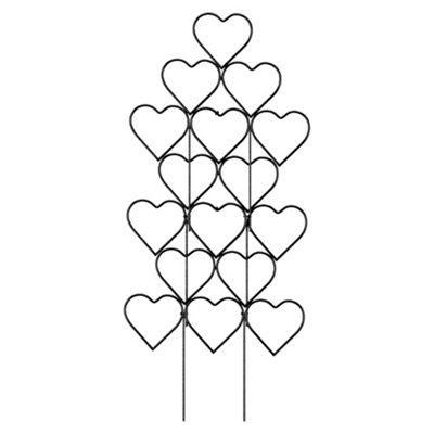 Darphe 3 Pieces Heart Shaped Stackable Plant Climbing Trellises 29 Centimeters Wide By 38 Centimeters High from B&Q