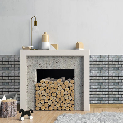 Darphe 3D Brick Effect Pvc And Sponge Peel And Stick Wall Stickers 30 Centimeters By 30 Centimeters 10 Pieces Per Pack from B&Q
