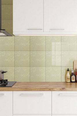 Darphe 10 Pieces Marble Patterned Wall Tile Stickers For Walls And Backsplashes Upgrades 40 Centimeters By 40 Centimeters from B&Q