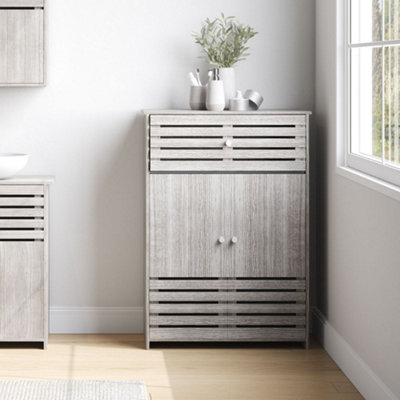 Darphe 600 X 300 mm Wooden Waterproof Freestanding Bathroom Cabinet from B&Q