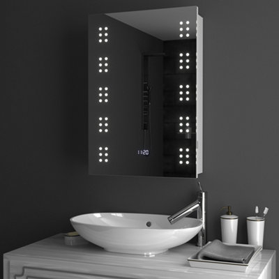 Darphe Wall Mount Led Mirror Cabinet With Demister Pad For Bathroom from B&Q
