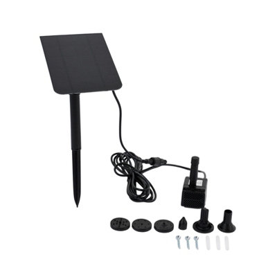Living And Home 2.5W Solar Fountain Pump Solar Panel Powered Water Feature Pump from B&Q