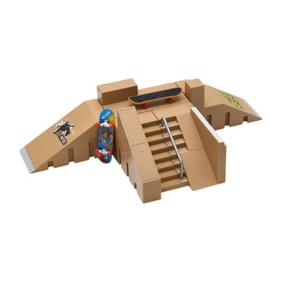 Living And Home Modular Finger Skateboard Ramp Set With Two Mini Finger Skateboards