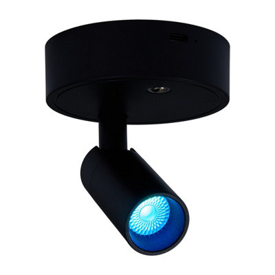 Living And Home Magnetic Adjustable Led Spotlight Wall Light With Remote Control,7 Colors
