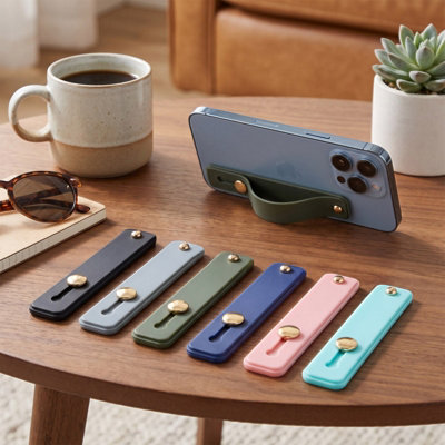 Living And Home 6-Piece Universal Push-Pull Phone Loop Finger Holder Kickstand Set