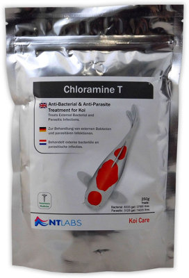 Nt Labs Chloramine T Koi Care Parasite & Bacteria Treatment Pond Fish Koi Garden 250G from B&Q