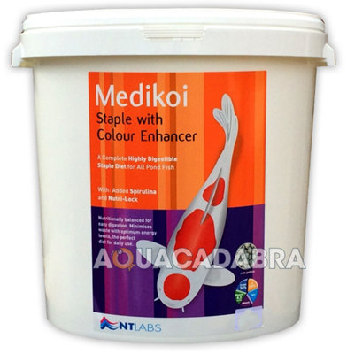 Nt Labs Medikoi Staple + Colour 3mm  Pellet Garden Fish Food Pond Koi from B&Q