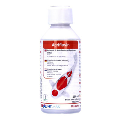 Nt Labs Koi Care Acriflavin Finrot Ulcer Moth Rot General Treatment 250Ml from B&Q