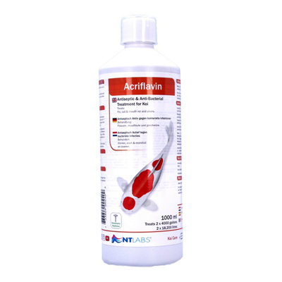 B&Q -  Koi Care Acriflavin Finrot Ulcer Moth Rot General Treatment 1L